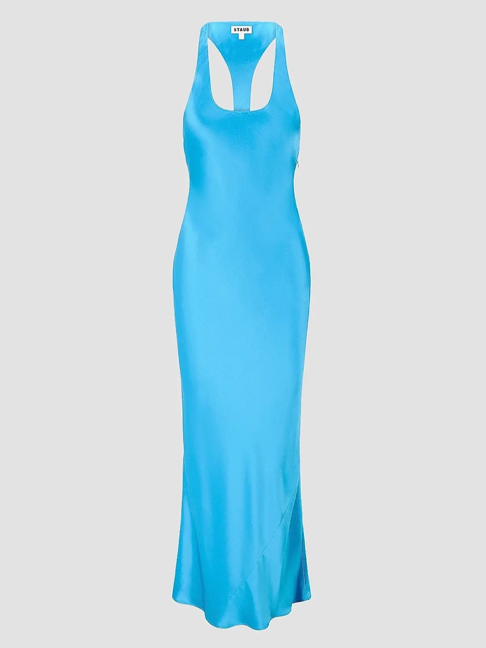 Staud Juanita Racerback Satin Maxi Dress Size 4